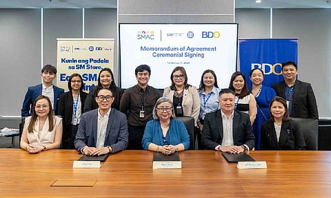 BDO and SMAC launch points-earning benefits for BDO Remittance claimants at SM to make every remittance pick-up more rewarding for Filipino families. (Photo courtesy of BDO)