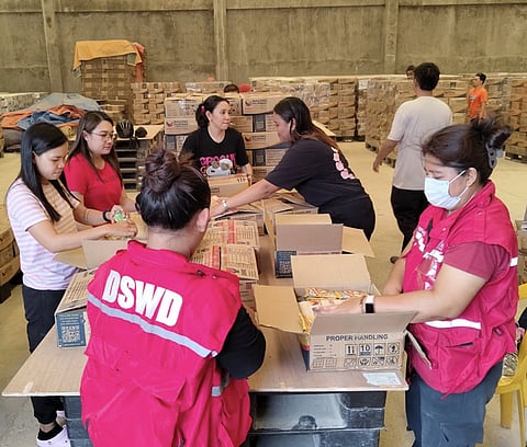 ZAMBOANGA. The Department of Social Welfare and Development (DSWD)-Zamboanga Peninsula continues its quality checking of Family Food Packs (FFPs) at the regional warehouse in Zamboanga City on Saturday, November 29, to ensure these are safe for consumption upon distribution in times of disasters. 