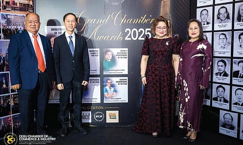 VISIONARIES. From left: Cebu Chamber of Commerce and Industry past presidents Prudencio Gesta, Charles Kenneth Co, Melanie Ng and Ma. Teresa Chan.