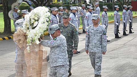 Westmincom joins AFP's pre-anniversary simultaneous wreath-laying ceremony