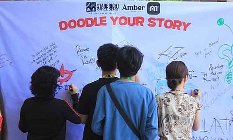 Students and young professionals browse booths at the SOX Zine Fest 2025 on Nov. 29 at Notre Dame of Marbel University.