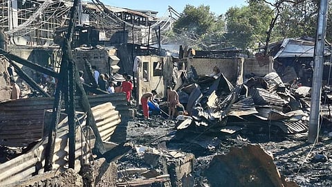 Fire hits community in Cogon Pardo