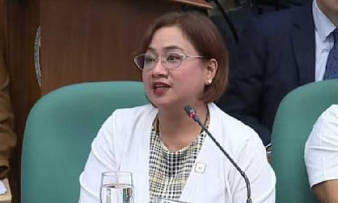 NO SECURITY THREAT. Contractor Sarah Discaya testifies before the Blue Ribbon Committee hearing at the Senate in Pasay City on Sept. 1, 2025. The Department of the Interior and Local Government said Friday (Dec. 12, 2025) that there is no security threat monitored against Discaya following her voluntary surrender to the National Bureau of Investigation. (Screenshot from Senate livestream)