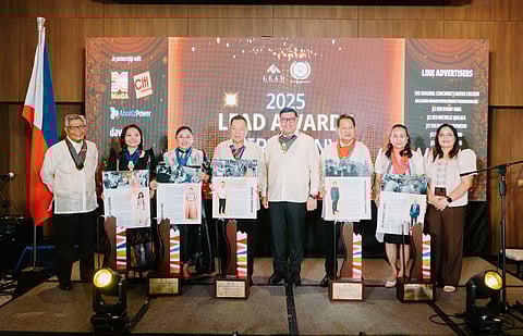 The Davao Jaycee Senate 2025 Lead Honorees with Lead Founder and 2003 DJS President, Bob Orig; Jason C. Magnaye, 2025 DJS President; and Rosa Ma. Cristina Rosete-Manuel, 2025 Lead Chairperson.