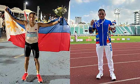 HARD-EARNED SILVER. Arlan Arbois Jr. holds his silver medal after the men’s marathon awarding ceremony at the 33rd Southeast Asian Games in Bangkok on Sunday, December 14, 2025.