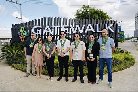 Gatewalk by Ayala Land. In photo: Bong Gonzales, Ayala Land Construction Management Product Line Head for Estates; ; Brgy. Captain Ramonita Manatad, Barangay Subangdaku; ; Yeng Tupaz, Ayala Land Head of Central Luzon and VisMin Estates; Mandaue City Mayor Jonkie Ouano; Hyll Retuya, Head, Traffic Enforcement Agency of Mandaue; Atty. Christie Francisco – Mandaue City Planning and Development Office; Jay Teodoro, Ayala Land Deputy Head for VisMin Estates.