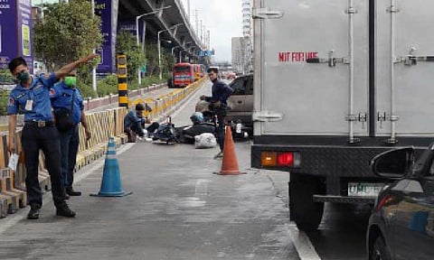 ROAD ACCIDENT. A road accident involving a motorcycle along EDSA on Feb. 22, 2022. The Department of Health on Friday (Dec. 26, 2025) reported 263 road crash cases recorded in 10 sentinel hospitals from Dec. 21 to 5 a.m. of Dec. 26, with most incidents involving motorcycles. (PNA file photo)