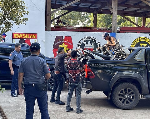 ZAMBOANGA. Police launch a campaign against the use of noisy motorcycle mufflers as part of measures to ensure a safe, peaceful, and orderly festive New Year celebration. 