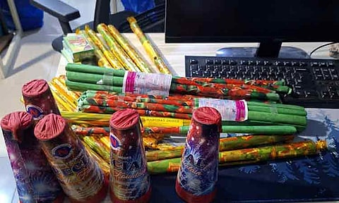 Firecracker ban violation: Minor rescued, adults to face charges