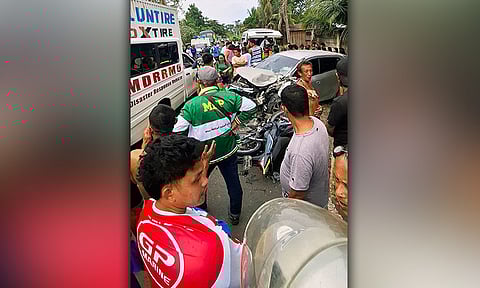 Driver nakatulog, mibangga sa trak de karga