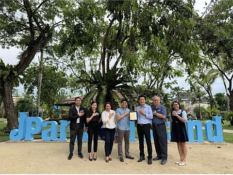 Department of Tourism Central Visayas staffs led by Atty. Marlon Barrientos, Tourism Operations Officer II, personally awarded the five-star rating plaque to the officials of Jpark Island Resort & Waterpark Mactan, Cebu.
