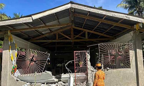 A chapel in Davao Oriental sustained damage following the strong earthquake that struck the province yesterday, January 7, 2026, based on initial assessments by authorities.