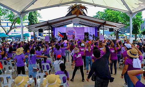 In this file photo, the City Government of Davao joined the rest of the world in celebrating International Women’s Day on Wednesday, March 8, 2023, with a Women’s March from Freedom Park to Rizal Park.