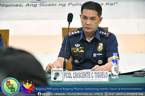NEGROS. Negros Oriental Police Provincial Office director Police Colonel Criscent  Tiguelo was relieved from his post effective Monday, January 12, 2026.