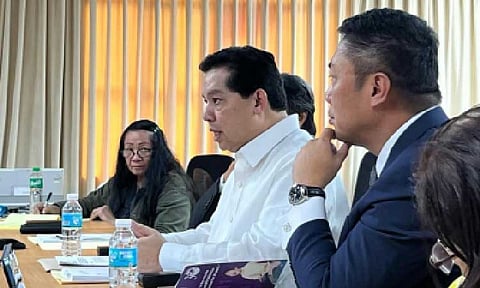 NO EVIDENCE. Leyte 1st District Rep. Martin Romualdez (center) appears as a resource person before the Independent Commission for Infrastructure in this undated photo. Lanao del Sur 1st District Rep. Zia Alonto Adiong on Monday (Jan. 12, 2026) welcomed the statement of Senate Blue Ribbon Committee chairman and Senate President Pro Tempore Panfilo Lacson that there is no evidence linking Romualdez to the flood control controversy. (Photo courtesy of ICI)