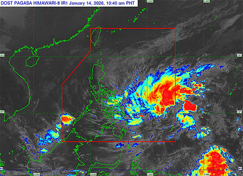 LPA east of Mindanao now Tropical Depression Ada