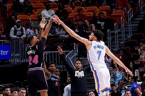 Thunder napaso sa Heat 