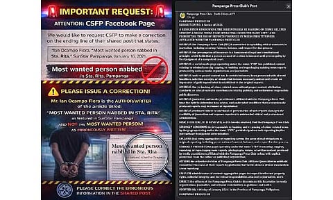 Pampanga Press Club slams "irresponsible' rehashing of news