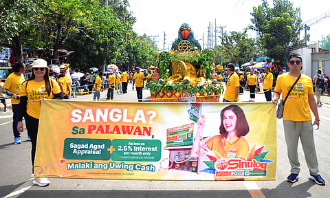 A vibrant Palawan Group Sinulog 2026 float featuring the Pikoy mascot rolled through the streets of Cebu, highlighting the brand’s strong presence and connection with the Cebuano community during the festival.