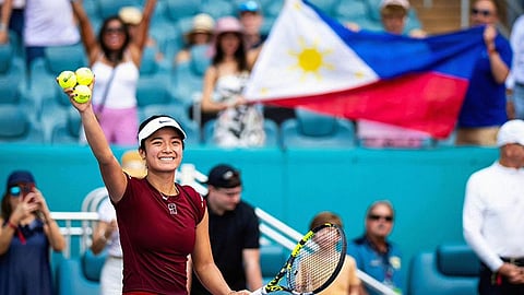 Eala giapil sa Abu Dhabi main draw