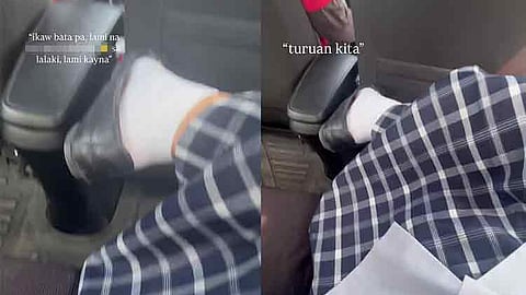 Screengrab from a viral video showing a passenger allegedly being sexually abused inside a taxi. The Land Transportation Franchising and Regulatory Board–Davao Region (LTFRB-Davao) has issued a show-cause order against the taxi operator and driver following the circulation of the video online.