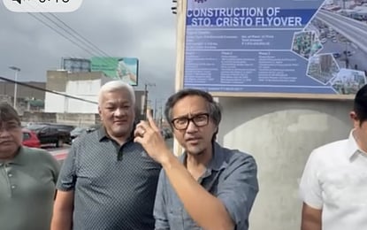 INSPECTION. Department of Public Works and Highway (DPWH) Secretary Vince Dizon during the inspection of Sto. Cristo Flyover in Angeles City, Pampanga on Saturday (Jan. 31, 2026). He said the DPWH is now prioritizing the completion of the project, which has been delayed for three years. (Screengrab from DPWH video)