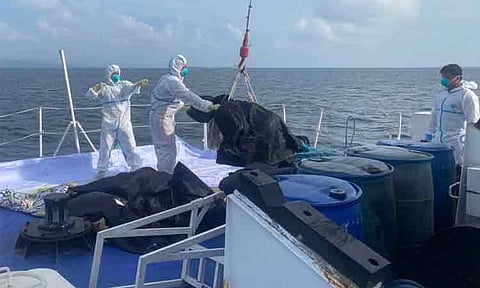 Three more bodies were recovered during the ongoing joint search and rescue operations conducted by the Philippine Coast Guard (PCG), local government units, and fisherfolk volunteers from the sunken M/V Trisha Kerstin 3 on Saturday, January 31, 2026.