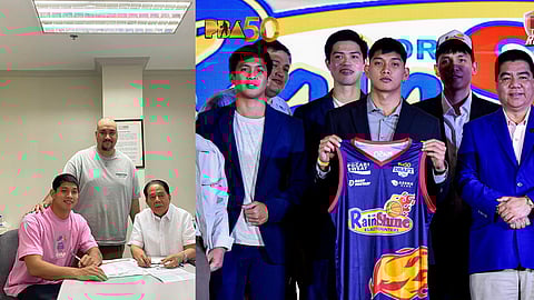 SIGNED AND SEALED. Former Holy Child College of Davao Red Eagles standout Deo Cuajao has signed a one-year contract with the Rain or Shine Elasto Painters.