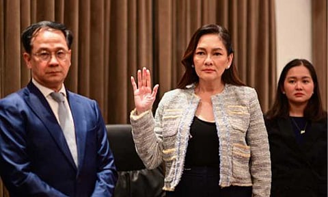 CYBER LIBEL. Senator Risa Hontiveros files cyber-libel complaints against former Senate witness Michael Maurillo and six others before the Department of Justice (DOJ) on July 10, 2025 over a viral video claiming she influenced him to testify against Pastor Apollo Quiboloy. The DOJ on Friday (Feb. 6, 2026) said it has filed charges against Maurillo but junked the complaint against the others. (Photo courtesy of OS Hontiveros)