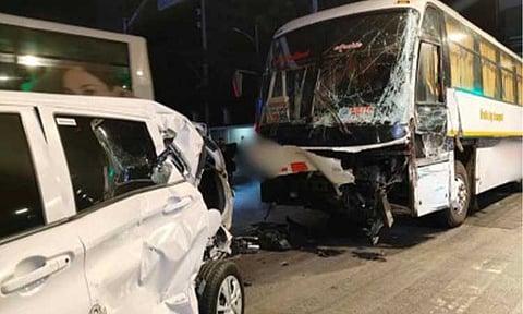ROAD MISHAP. The aftermath of a multiple vehicle collision caused by an out-of-control passenger bus along Taft Ave. in Manila on Tuesday (Feb. 3, 2026). The Land Transportation Office on Friday (Feb. 6) suspended the bus driver and summoned him and the bus owner to face administrative charges over the collision. (Photo courtesy of Manila DRRMO)
