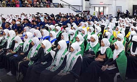 A total of 250 Madrasah students graduated on Saturday as the Madrasah Comprehensive Development and Promotion Unit (MCDPU) of Davao City held its 14th presentation of traditional Madrasah graduates at the Almendras Gym Davao City Recreation Center.