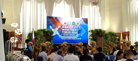 SMART CITY. Officials of Danao City present its “smart” commercial center program during Thursday, Feb. 12, 2026, Danao City Investment Forum.  