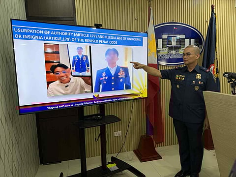 MANILA. The Philippine National Police (PNP) is studying the possible filing of charges against a vlogger who posted a photo of himself wearing the PNP’s ceremonial blue police uniform, which is a violation of the law on the illegal use of uniforms or insignia.