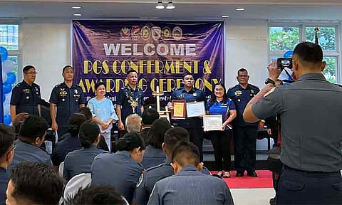 The Performance Governance System (PGS) held its conferment and awarding ceremony for the newly created police stations and the 2nd City Mobile Force Company at the Presidential Hall, 3rd Floor, DCPO Main Building, San Pedro Street, Davao City, on Thursday, February 12.