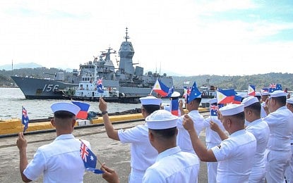 Australian navy frigate in Zambales for interoperability drills