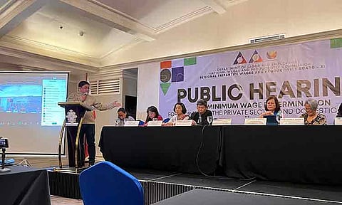 RTWPB-Davao, labor sector hold 1st hearing on wage hike