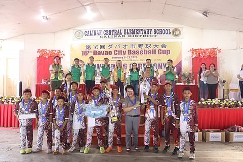 DEFENDING CHAMPS. The Lt. C. Villafuerte Elementary School will defend the elementary division title when the 17th Davao City Baseball Cup returns on February 20 and 21 at Calinan District Baseball Grounds.