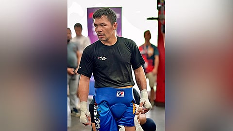 Pacquiao moaway pagbalik inig Apr. 18