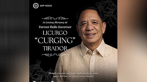 Iloilo mourns passing of ex-guv Licurgo ‘Curging’ Tirador