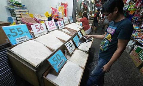 MAINTAINING BALANCE. Various rice varieties are displayed at a stall at the Kamuning Public Market in Quezon City on Jan. 14, 2026. The Department of Agriculture on Friday (Feb. 20) assured that it is continuously fine-tuning policies to ensure food prices remain fair for consumers while allowing farmers to earn a reasonable profit. (PNA photo by Robert Oswald P. Alfiler)