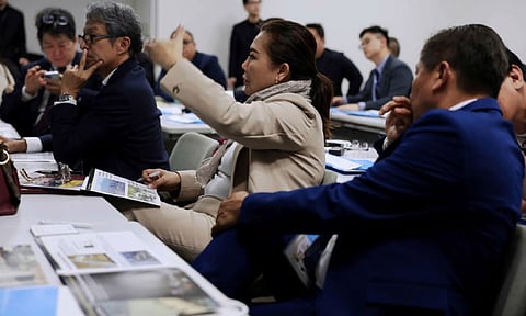 OFFICIALS IN JAPAN. Gov. Pamela Baricuatro and Cebu City Mayor Nestor Archival lead the Cebu delegation that is on a study visit in Japan. One of the sites they visited is Tokyo’s Metropolitan Outer Area Underground Discharge Channel considered as one of the city’s highly advanced flood control and disaster-mitigation systems. / 