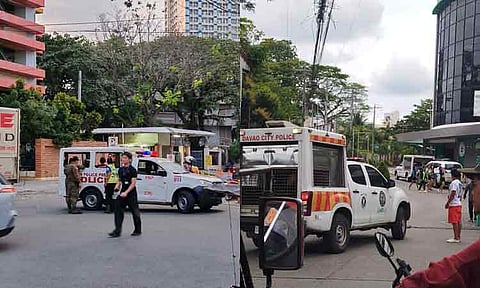 Authorities have declared two bomb threats reported on consecutive days at separate colleges - Ateneo de Davao University (left) and Brokenshire College (right) - in Davao City as false alarms, following extensive security inspections that found no explosives or hazardous materials.