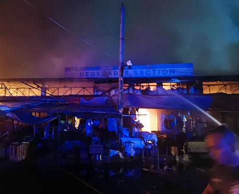 ZAMBOANGA. A more than six-hour fire destroys some P18.1 million worth of government properties inZamboanga City on Thursday night, February 26. 