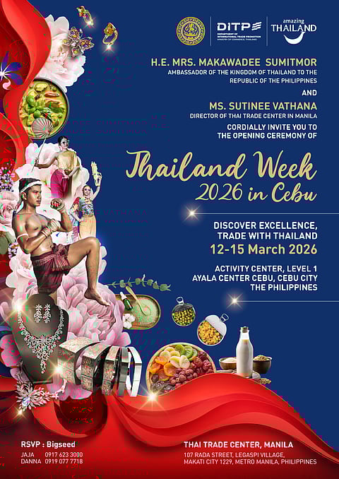 Thailand Week 2026 brings Thai trade, culture, innovation back to Cebu