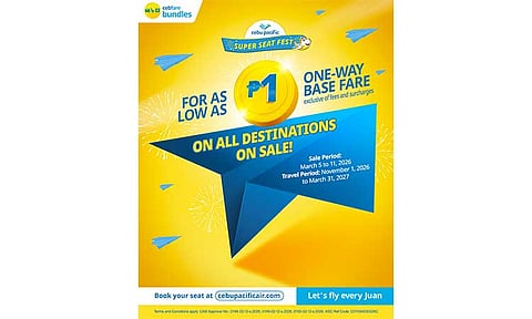 Ceb Pac celebrates 30th anniversary with Piso Sale