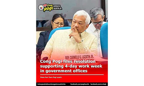 Lawmaker backs 4-day work week