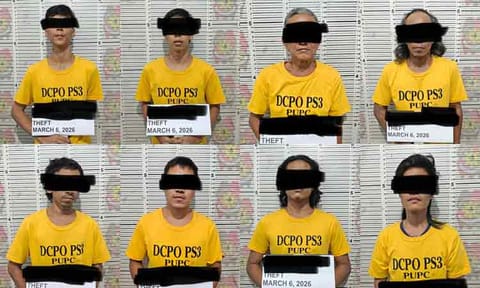 Eight members of a demolition crew were apprehended by Davao City police on Friday, March 6, 2026 after they were allegedly seen taking personal items during a demolition operation at Lastima Compound in Matina Crossing, Barangay 74‑A.