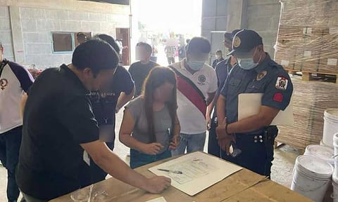 P382M cigarette materials 
seized in Apalit town