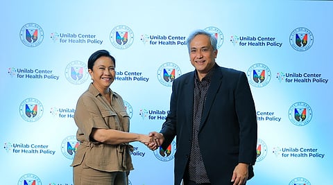 Naga City Mayor Leni Robredo and Unilab Foundation Executive Director Atty Jose Maria Ochave signed a Memorandum of Understanding, through the Unilab Center for Health Policy, for the development of digital tools for primary health care improvement in Naga City.