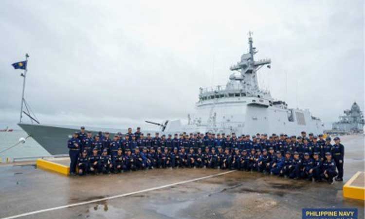 PH NAVY IN AUSTRALIA. The Philippine Navy’s BRP Diego Silang (FFG-7) and the contingent aboard the ship arrive in Darwin, Australia on March 6, 2026. They are taking part in the "International Fleet Review" and this year's iteration of Multilateral Naval Exercise "Kakadu," hosted by the Royal Australian Navy. (Photo courtesy of the PN)